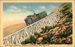 Jacob's Ladder, Mt. Washington Cog Railway Postcard