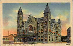 Union Station, 10th and Broadway Postcard