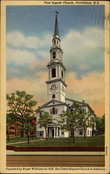 First Baptist Church Postcard