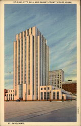 St. Paul City Hall and Ramsey County Court House Postcard