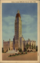 Boston Avenue Methodist Church Tulsa, OK Postcard Postcard