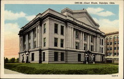 Court House Sapulpa, OK Postcard Postcard