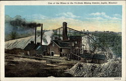 One of the Mines in the Tri-State Mining District Postcard