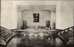Stage of Auditorium, George Washington Masonic National Memorial Alexandria, VA Postcard Postcard