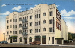 Harvey Hotel Hollywood, CA Postcard Postcard