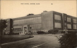 High School Sanford, ME Postcard Postcard