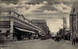 Pleasant Street Newburyport, MA Postcard Postcard