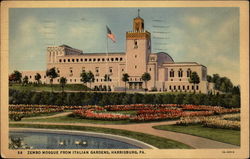 Zembo Mosque from Italian Gardens Postcard