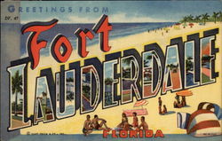 Greetings from Fort Lauderdale Postcard