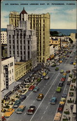 Central Avenue Looking East Postcard