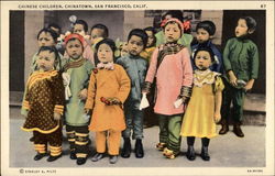 Chinese Children, Chinatown San Francisco, CA Postcard Postcard