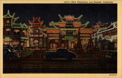 New Chinatown, Los Angeles, California Postcard