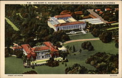 The Henry E. Huttington Library and Art Gallery Postcard