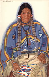 Julia Wades in the Water Native Americana Postcard Postcard