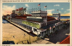 Young's Million Dollar Pier Atlantic City, NJ Postcard Postcard