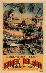 Greetings From Coney Island Postcard