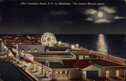 Carolina Beach, N.C. by Moonlight, "The South's Miracle Beach" North Carolina Postcard Postcard