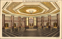 The Little theater, Municipal Auditorium Postcard