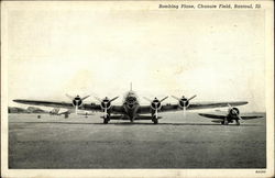 Bombing Plane, Chanute Field Rantoul, IL Postcard Postcard