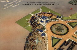 Allegheny County Municipal Airport Postcard