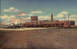 Administration Building, Municipal Airport, Albuquerque New Mexico Postcard Postcard