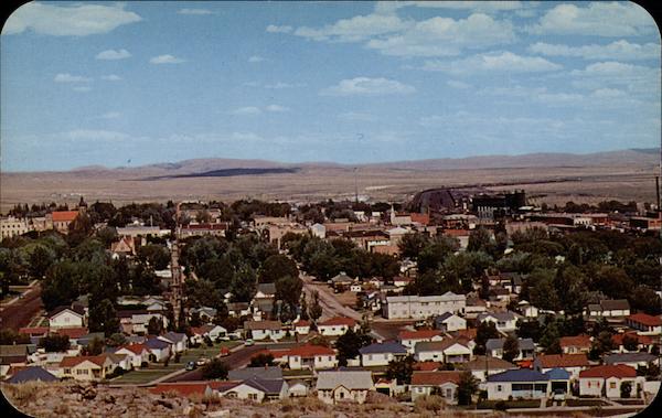 Panorama of Rawlins from Monument Hill Wyoming