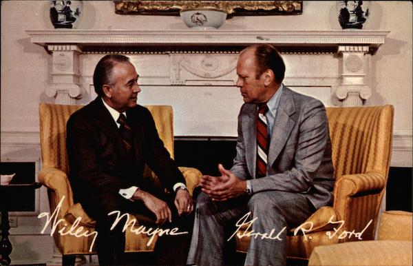 Wiley Mayne and President Gerald R. Ford Political