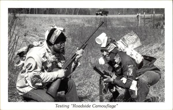Testing Roadside Camouflage Comic, Funny
