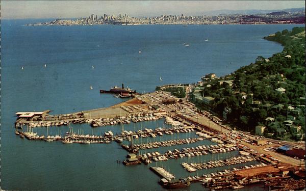 Air View, Looking toward San Francisco Sausalito California