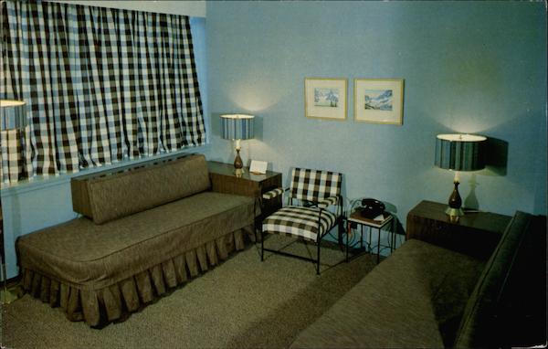 Typical Room at the Crossroads Motor Hotel Calgary AB Canada