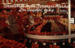 Greetings from Farmer's Market Postcard