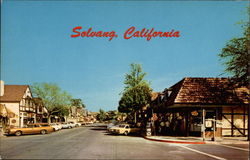 Unique Shops and Stores Solvang, CA Postcard Postcard