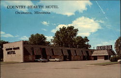 Country Hearth Motel Postcard