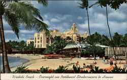 Waikiki Beach Hawaii Postcard Postcard
