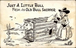 Just a Little Bull Postcard