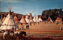 The Indian Village Postcard