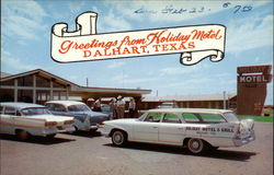 Greeting from Holiday Motel Dalhart, TX Postcard Postcard