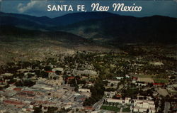 Aerial View of Santa Fe Postcard
