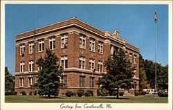 Pemiscot County Court House Postcard