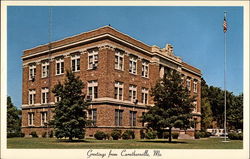 Pemiscot County Court House Caruthersville, MO Postcard Postcard