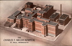 The Charles T. Miller Hospital St. Paul, MN Postcard Postcard