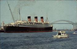 Long Beach Harbor Postcard