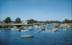 Hallowe'en Municipal Boat Basin Stamford, CT Postcard Postcard