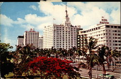 Biscayne Blvd. from Bayfront Park Postcard