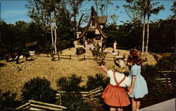 "The Dwarf Village" in the Busch Gardens Postcard