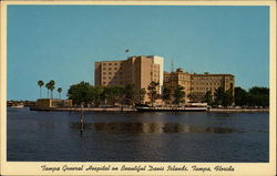Tampa General Hospital on Beautiful Davis Islands Postcard