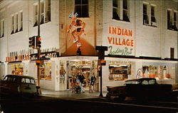 Indian Village Trading Post Postcard