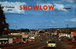 Greetings From Showlow, Arizona Postcard