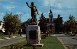 Doughboy Memorial Kalispell, MT Postcard Postcard