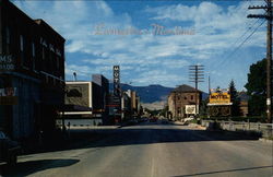 Main Street Livingston, MT Postcard Postcard
